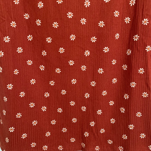 Rust Square Neck Dress - Picture 10 of 12